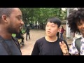 Korean kid gets surprised by a foreigner speaking Korean to him in Vietnam