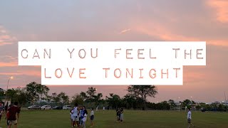 Video thumbnail of "Can you feel the love tonight - cover"