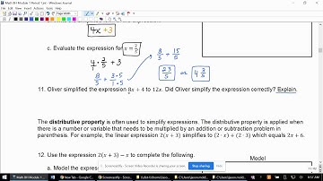 1.1A Lesson: Simplifying Expressions and Algebra Tiles - Part III