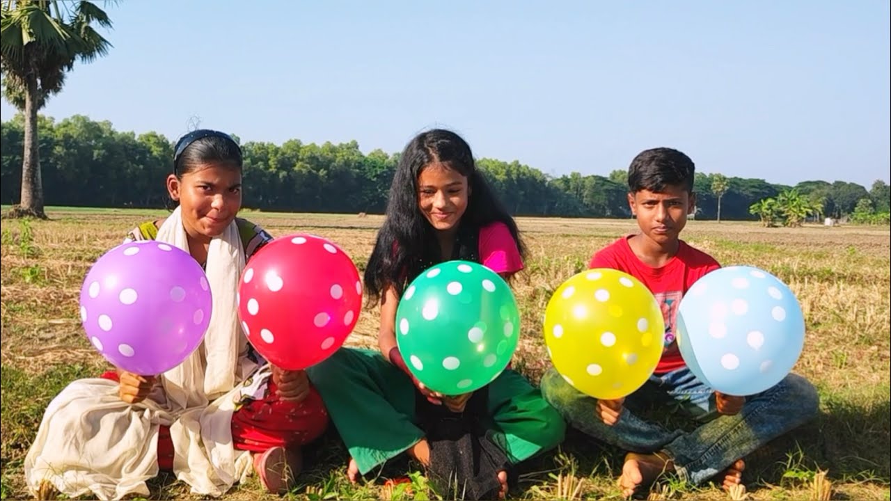 outdoor fun with Flower Balloon and learn colors for kids by I kids episode -420.