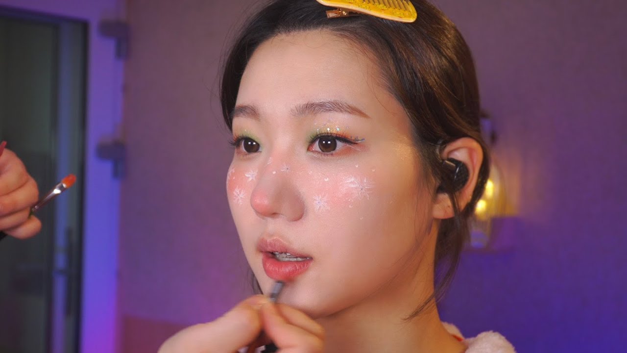 [ASMR] 메이크업 전문가의 산타 메이크업 리얼 사운드 🧑🏻‍🎄 | 전문가 콜라보 ASMR