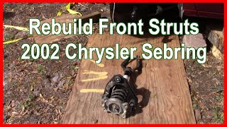 Rebuilding front struts 2002 Chrysler Sebring