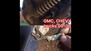 Park brake LEVER replace on CHEVY, GMC trucks (00-06) ( 04 Yukon xl)