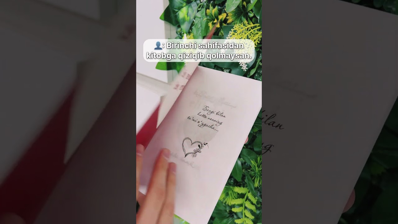 Birinchi sahifasidan kitobga qiziqib qolmaysan.