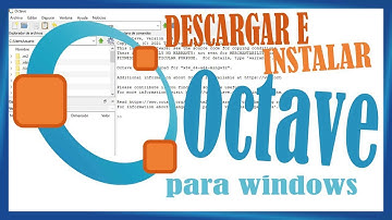 ☑ DESCARGAR E INSTALAR OCTAVE para Windows