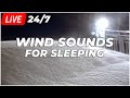247 wind sound for sleepingsnowtorm live  howling wind dark screenreduce stress  sleep better
