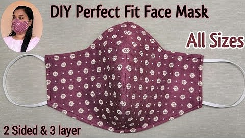 2 in 1 Perfect Fit Easy Pattern Mask | Face Mask Sewing Tutorial | Anyone Can Make This Mask Easily