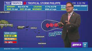 Tropical Update: Philippe expected to weaken this weekend