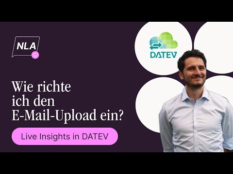 Wie richte ich den E-Mail Upload in DATEV Unternehmen online ein?