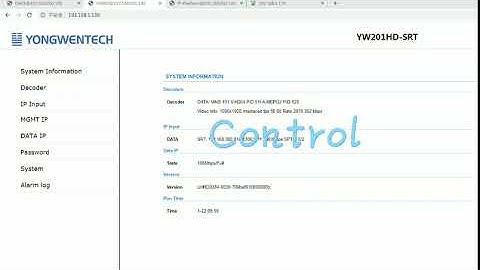 SRT Decoder YW201 HD    &  SRT Encoder YW 601 HD