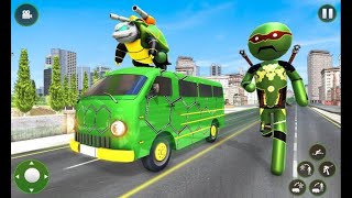 Stickman Turtle Hero Gangster Crime Mafia Part-2 | Gangster Crime Android GamePlay | By Game Crazy screenshot 1