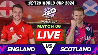 Live ENG vs SCO | Live T20 World Cup 2024 | Live Scores & Commentary | England vs Scotland Live Mtch