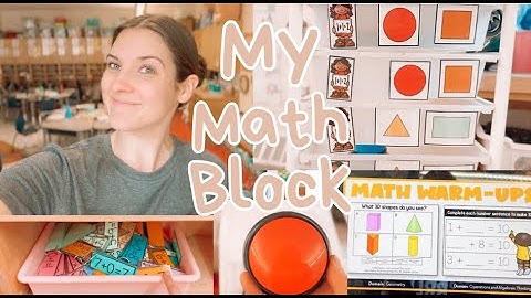 MY FIRST GRADE MATH BLOCK: WHOLE GROUP, CENTERS, ETC.