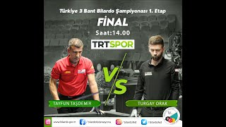 Tayfun Taşdemir - Turgay Orak | Türkiye 3 Cushion Billiard Championship 2023 1st Stage Final