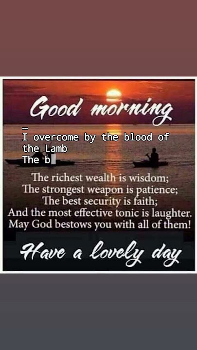 YOU ARE BLESSED.......