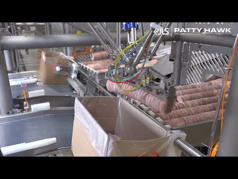 JLS Patty Hawk: Hygienic Robotic Case Packing for Frozen IQF Patties