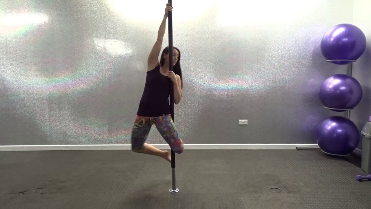 How to pole - Front Hook to Back Hook Spin - Pole Dance 