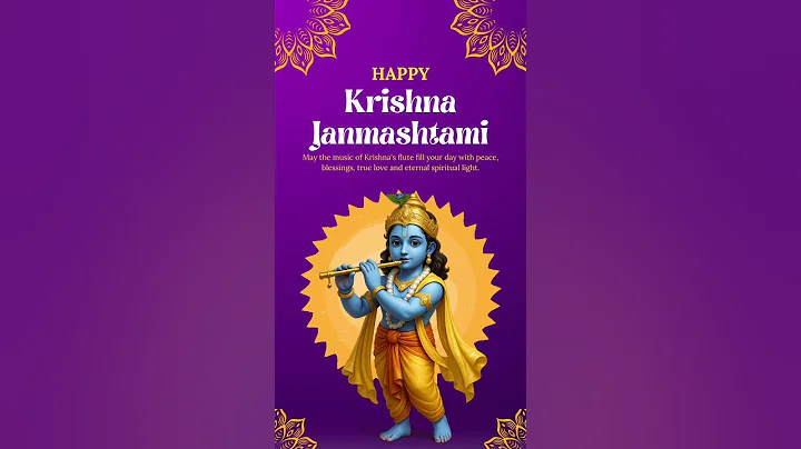 Krishna Janmashtami Festival Date Saturday, 16 August 2025