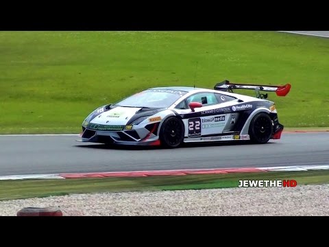 Lamborghini Gallardo Blancpain Super Trofeo BLASTING Around The Track! LOUD Exhaust Sounds!!