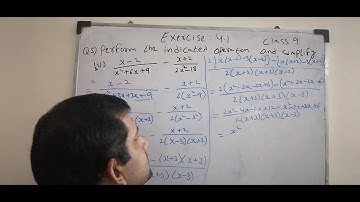 Perform indicated operation and simplify algebraic expression