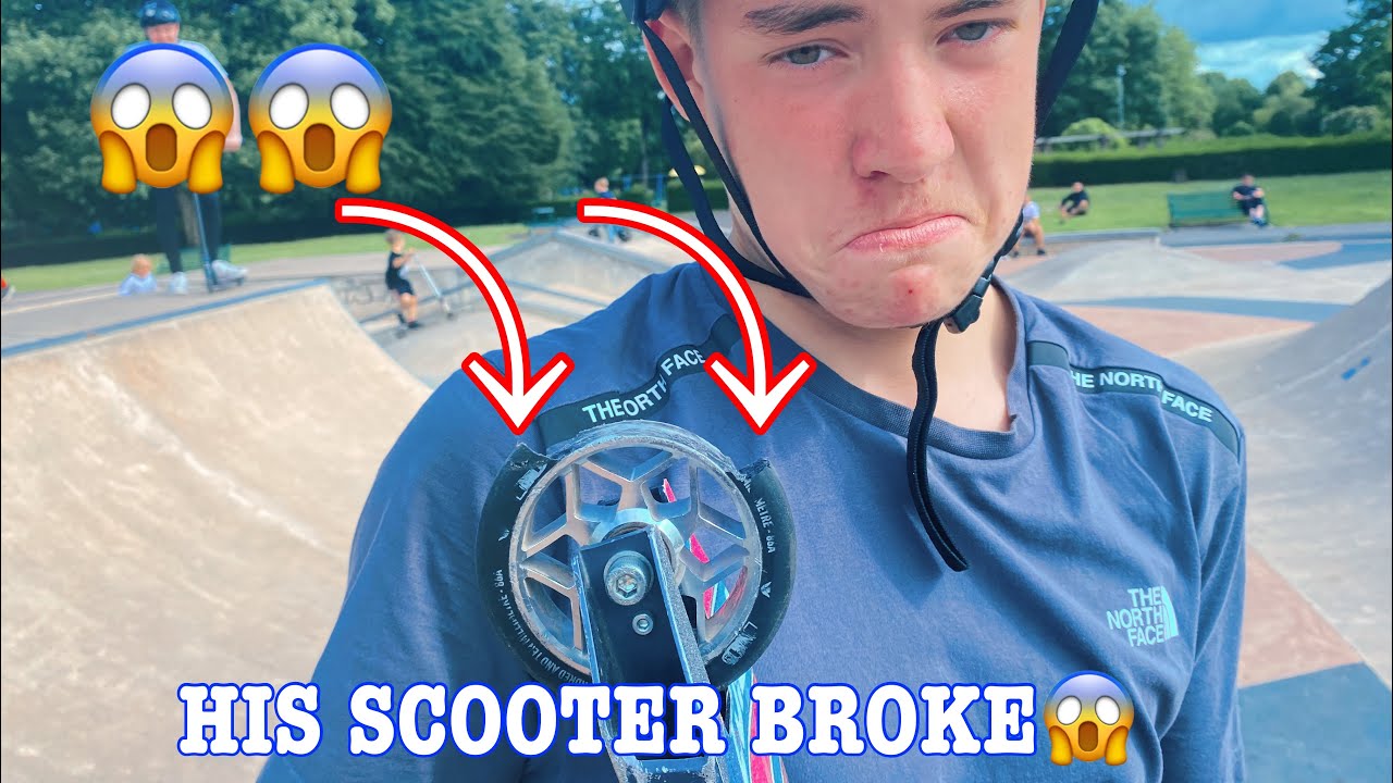 HE DEHUBBED HIS SCOOTER WHEEL??!! YouTube