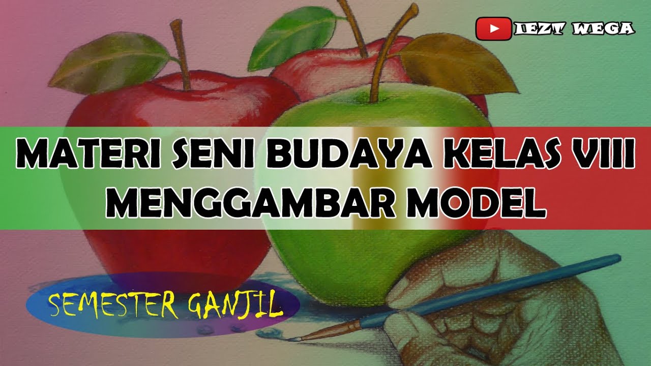 Bahan-bahan yang lengkap untuk menggambar model adalah