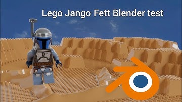 Lego Jango Fett Blender animation and Render test. Lego star wars blender animation