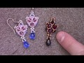 Winter Sparkle Crystal Beaded Earrings - A Jewelry Tutorial by Aura Crystals