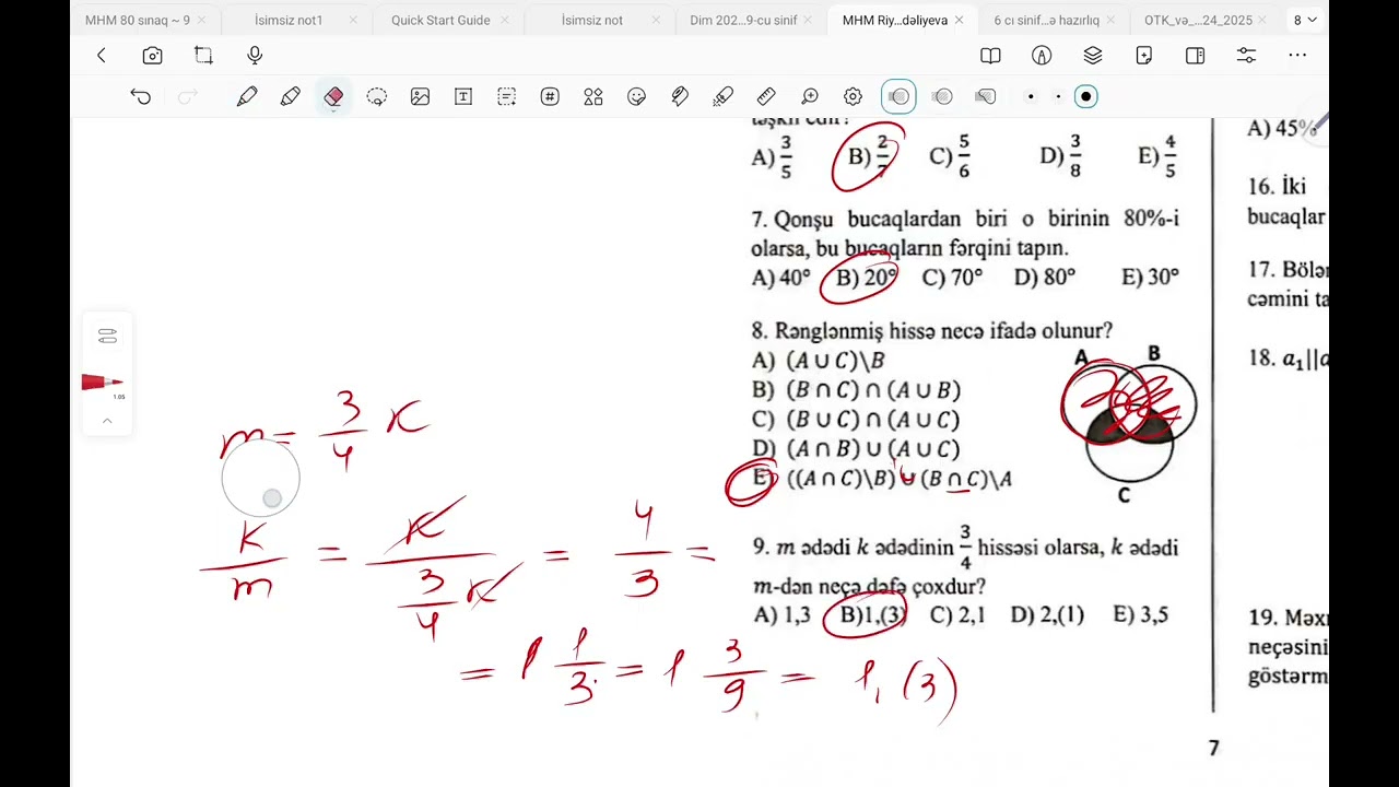 Sınaq 3.bax və oyren#math#