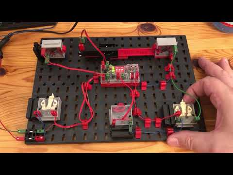 fischertechnik: Weinbergbahn-Schaltung mit Electronics Modul
