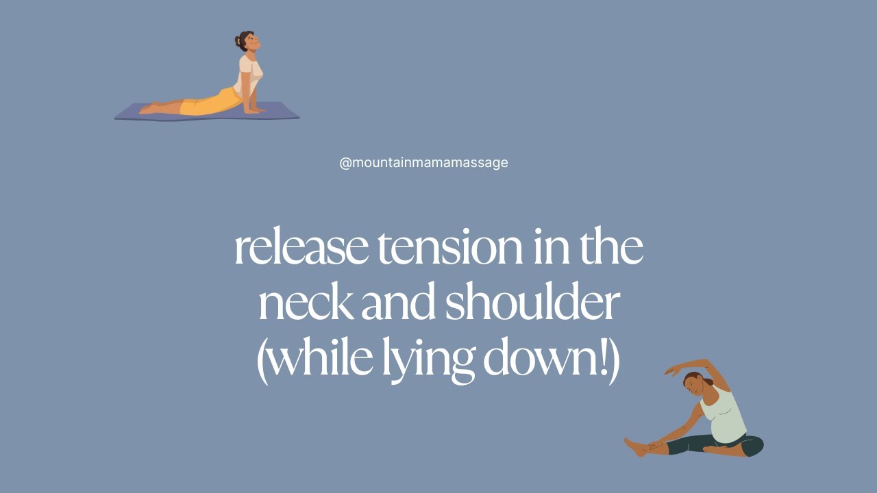 release tension in the neck and shoulders (while lying down!) - YouTube