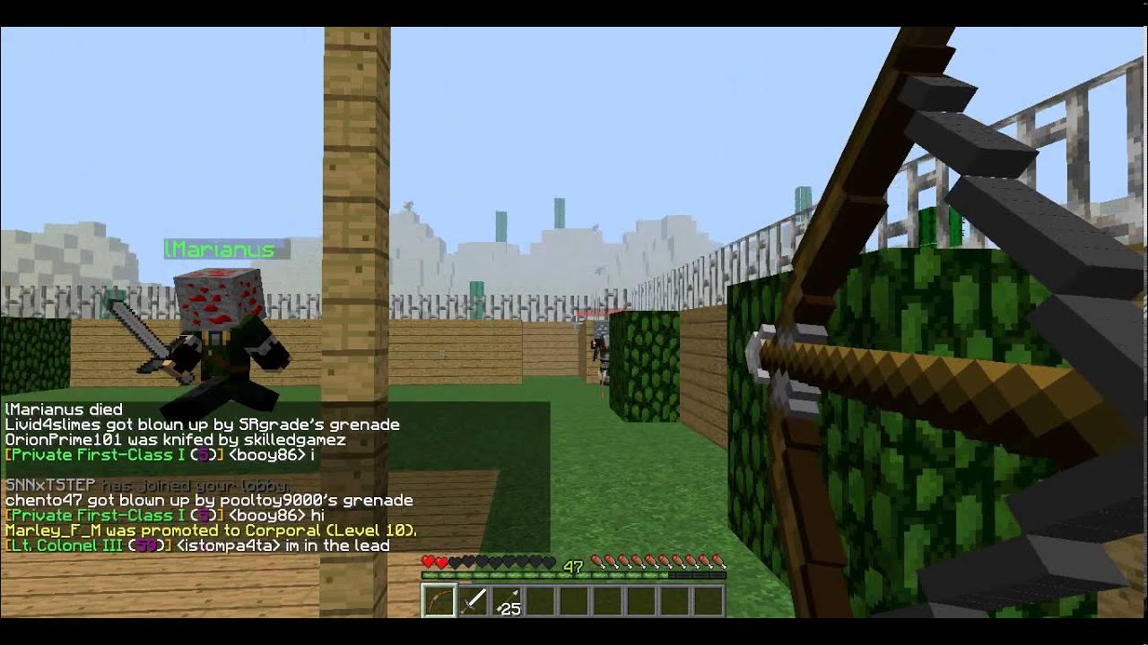 Minecraft - Call Of Duty server 1.4.7 (READ description for IP and Tips ...