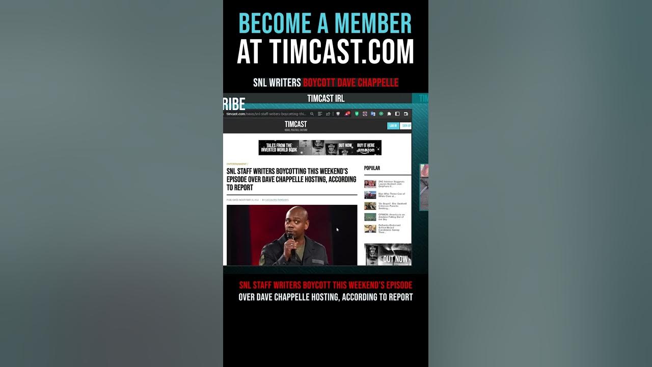 Timcast IRL – SNL Writers Boycott Dave Chappelle