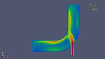 How water flows through a pipe bend - My first CFD Project - Elbow (openFoam)
