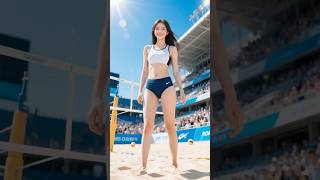비치발리볼 여신, K-POP 댄스로 코트 장악! 🏐💃 미친 춤 실력에 시선 강탈! 👀 #kpop #댄스 #비치발리볼 #shorts