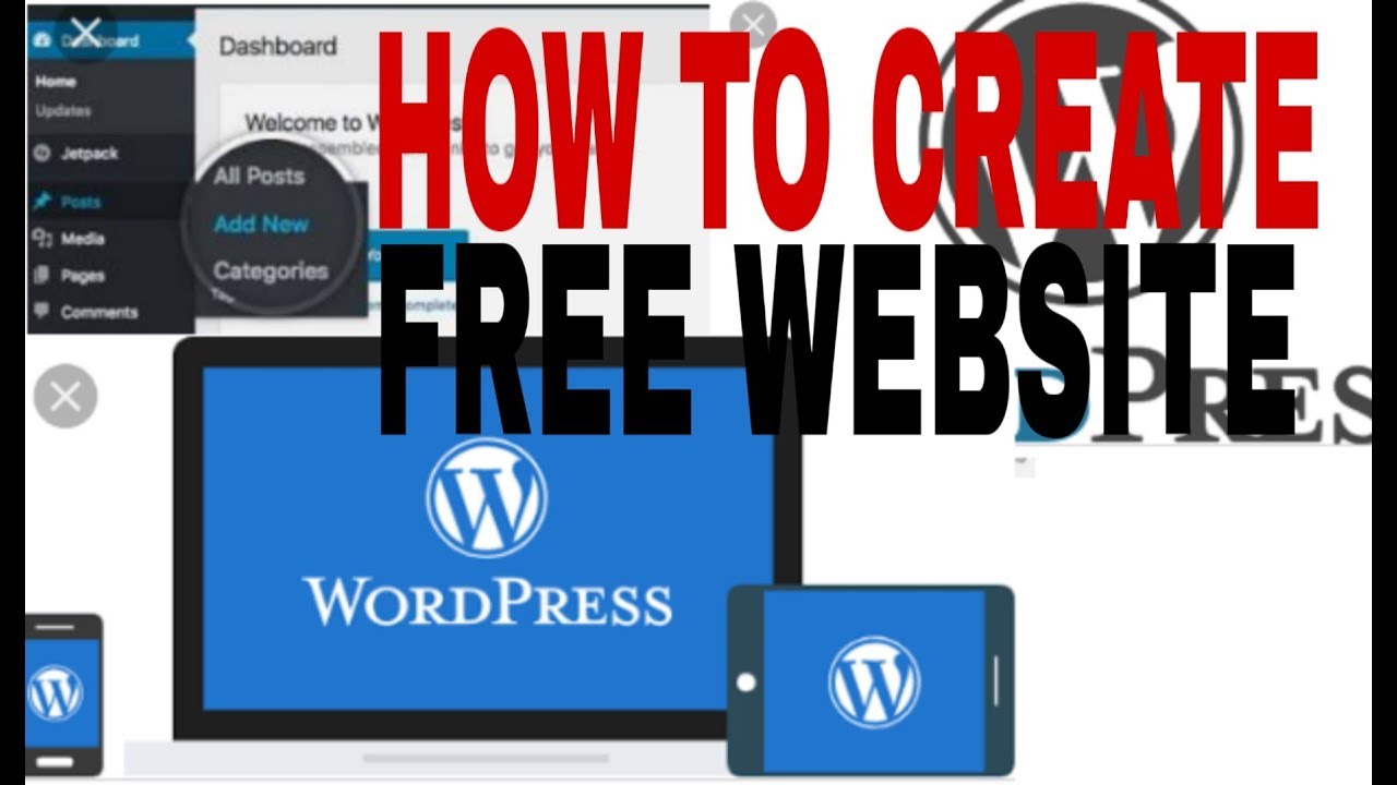HOW TO CREATE FREE WEBSITE ON WORDPRESS step by step - YouTube