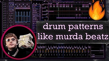 How to make FIRE Trap Drum Patterns like Murda Beatz | FL Studio