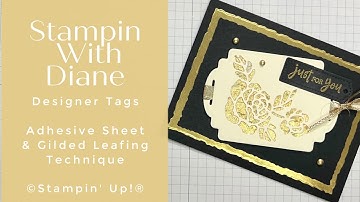 Elegant Card using the Adhesive Sheets in a Different Way