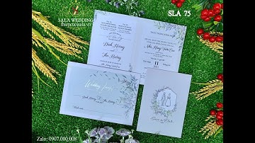 Thiệp cưới giá rẻ SLA75 - THIỆP CƯƠI SALA HCM