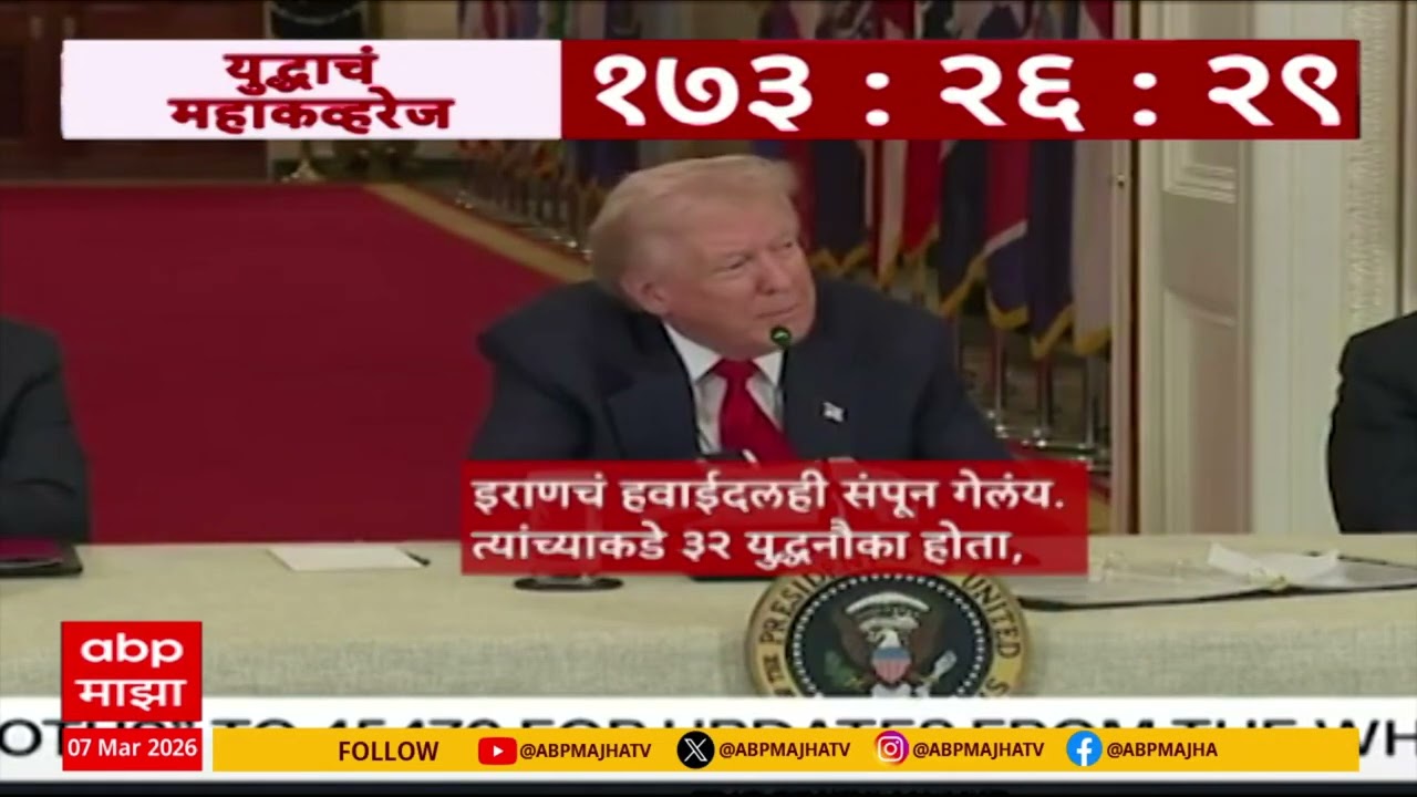 Donald Trump on Iran : इराणचं लष्कर नष्ट, हवाईदलही संपलं, नौदल संपुष्टात, डोनाल्ड ट्रम्प यांचा दावा