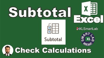 Subtotal - Excel Tutorial for Beginners - Playlist Part 16/28 #subtotal | XL Smart Lab