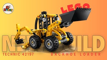 LEGO Technic 42197 Backhoe Loader | Time-Lapse Build | Realistic Construction Action! 🚜🧱