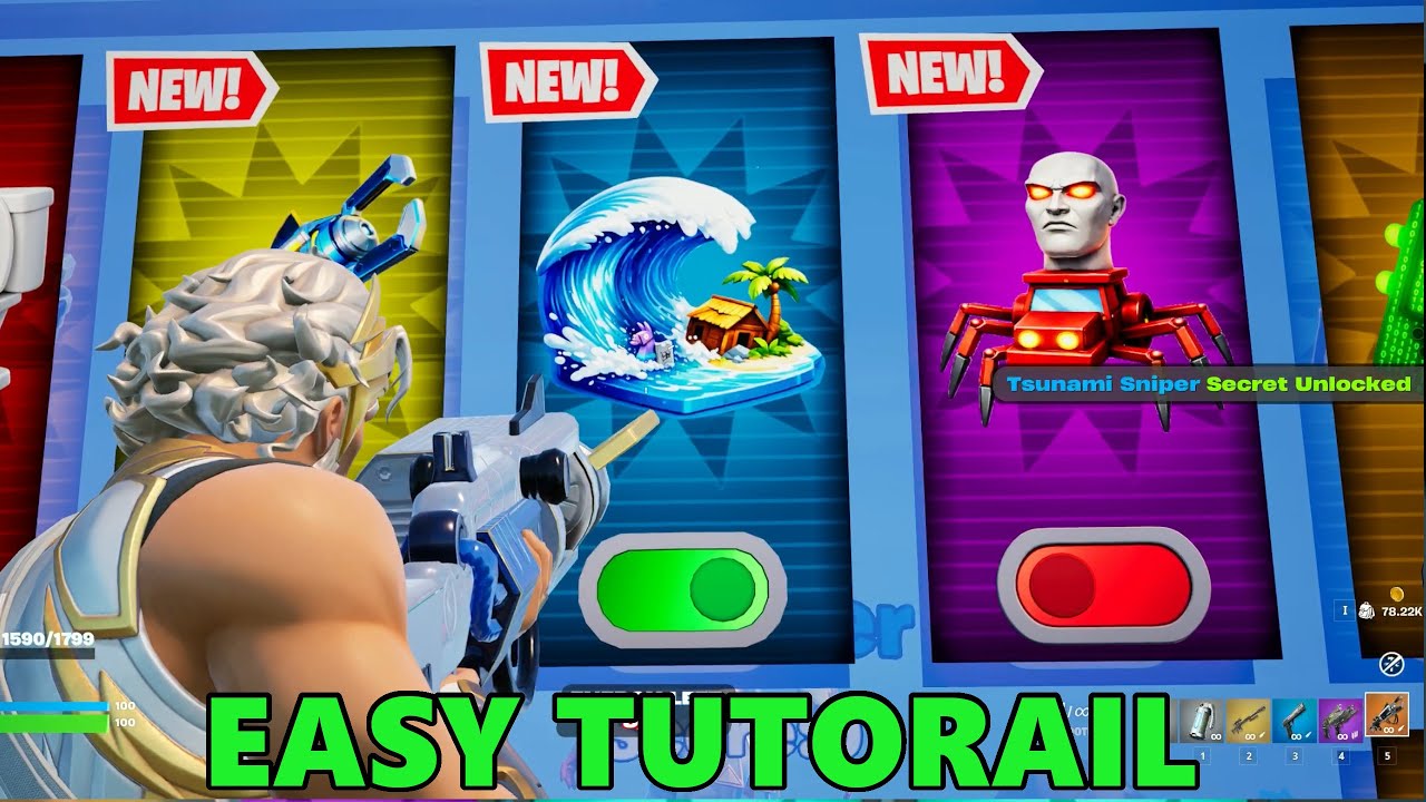 TSUNAMI SNIPER LOCATIONS | CRAZY 1V1 FFA - ALL GUNS & RIDES Fortnite 3256-2350-0756