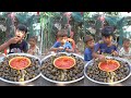 Kingspicy boy eating snail spicy chili
