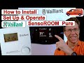 How to Install Set Up &amp; Use the Vaillant &quot;SensoRoom Pure&quot; Thermostat, VRT50/2.  Plus BAD Points