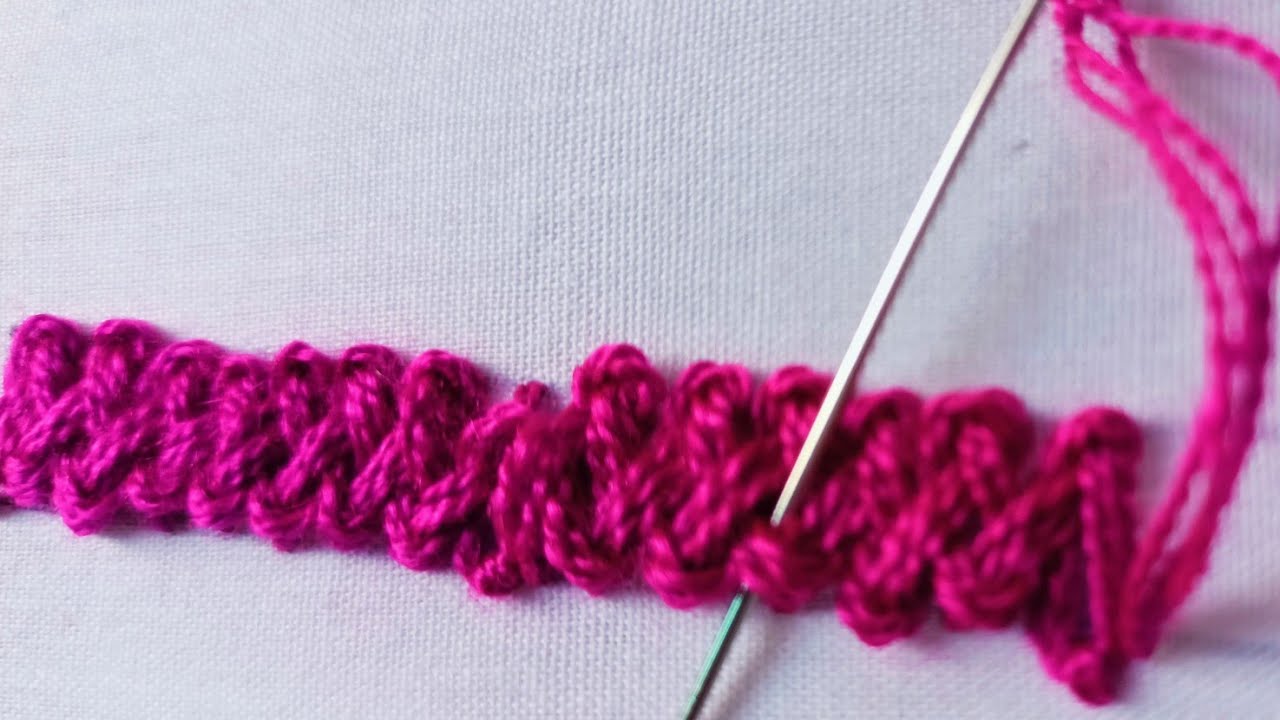 Braid stitchBasic Hand EmbroideryStitch14 Braid_stitch YouTube