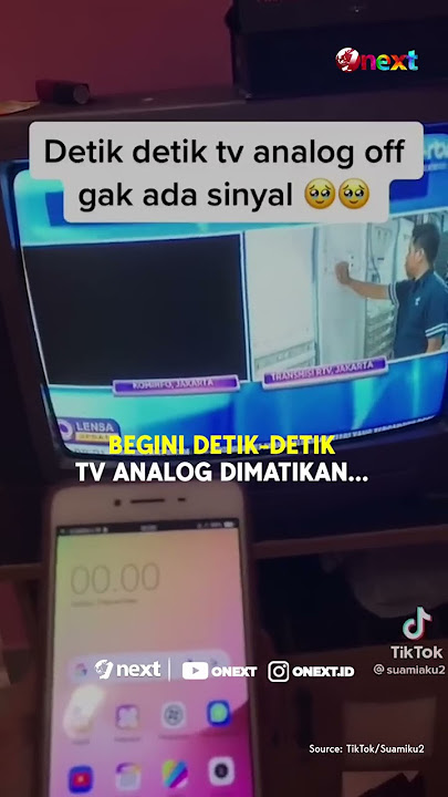 Begini Detik-detik TV Analog Mulai Dimatikan | Onext Short