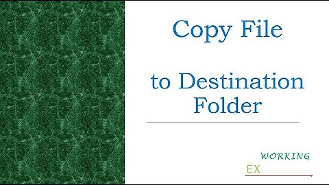 Excel VBA: การ Copy File จากโฟลเดอร์หนึ่งไปยังอีกโฟลเดอร์หนึ่ง