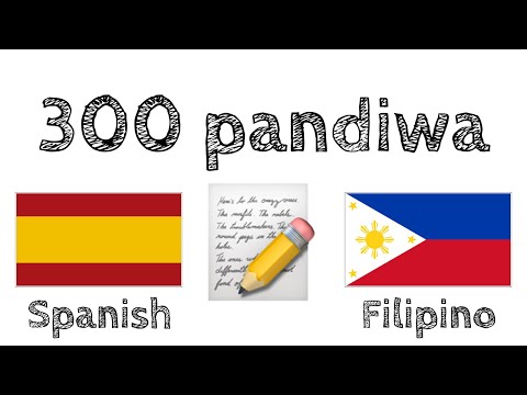 300 pandiwa + Binabasa at pinakakinggan: - Espanyol + Filipino