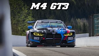 BMW G82 M4 GT3 | LOUD EXHAUST flybys & Turbo sounds | 2022 Spa test